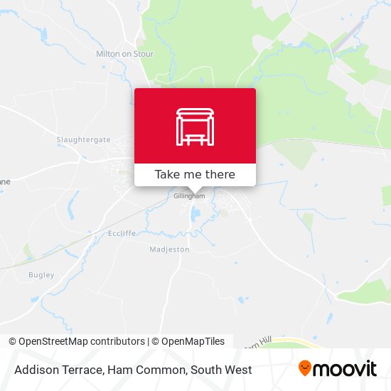 Addison Terrace, Ham Common map