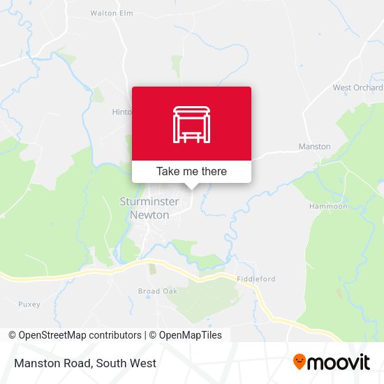 Manston Road map