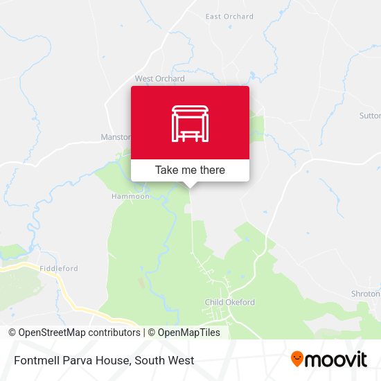 Fontmell Parva House map