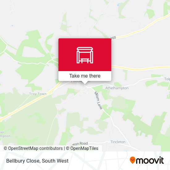 Bellbury Close map