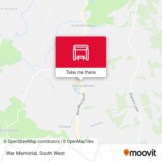 War Memorial map
