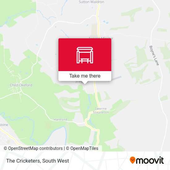 The Cricketers map