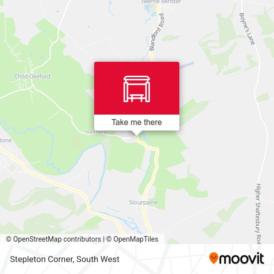 Stepleton Corner map
