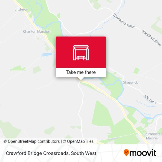 Crawford Bridge Crossroads map