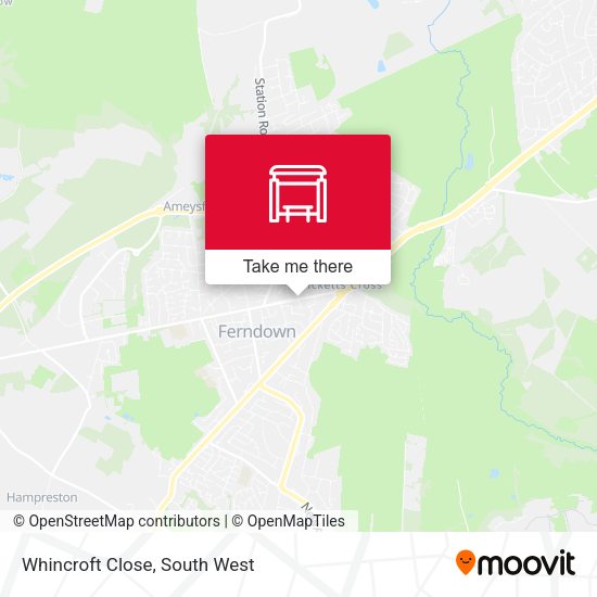 Whincroft Close map