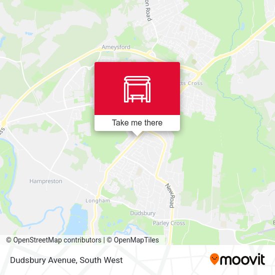 Dudsbury Avenue map
