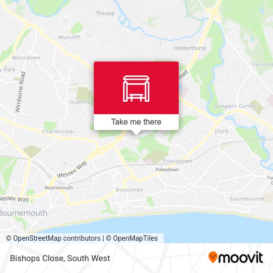 Bishops Close, Littledown map