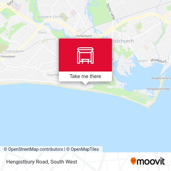 Hengistbury Road map