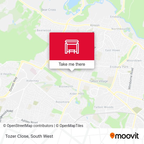 Tozer Close map