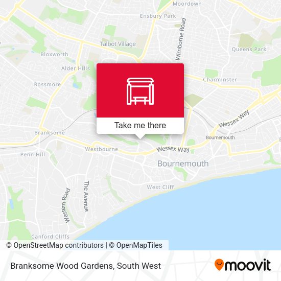 Branksome Wood Gardens map