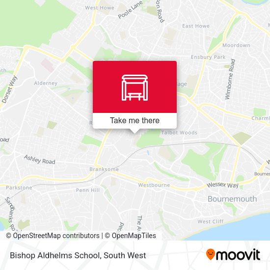 Bishop Aldhelms School map