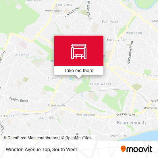 Winston Avenue Top map
