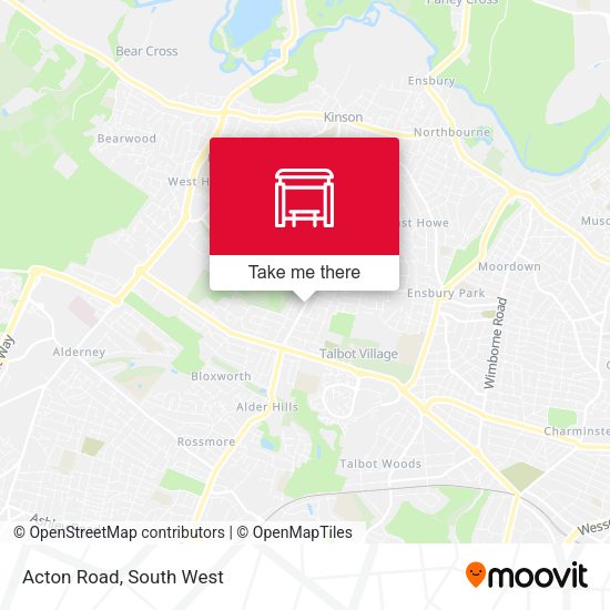 Acton Road map