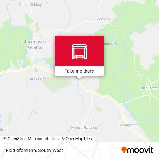 Fiddleford Inn map