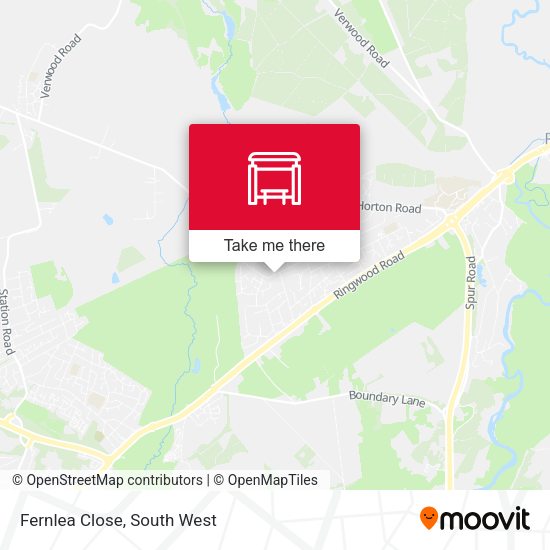Fernlea Close map