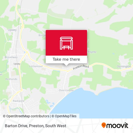 Barton Drive, Preston map