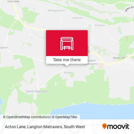 Acton Lane, Langton Matravers map