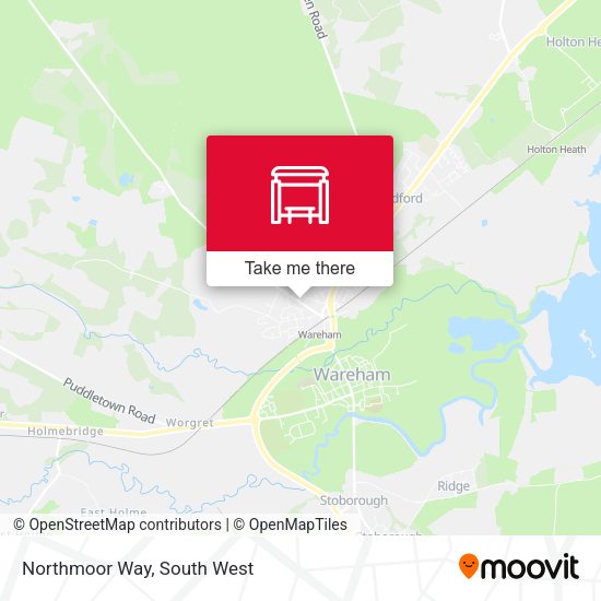 Northmoor Way map