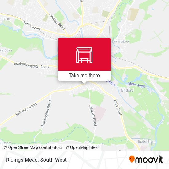 Ridings Mead map