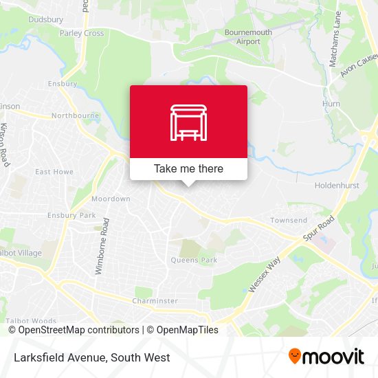 Larksfield Avenue map