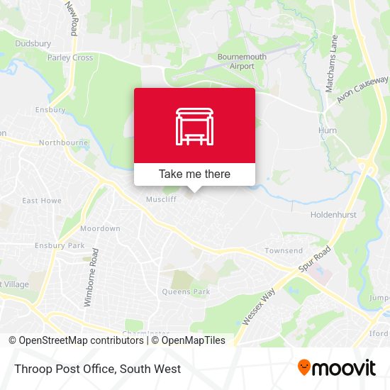 Throop Post Office map