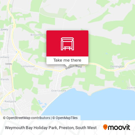 Weymouth Bay Holiday Park, Preston map