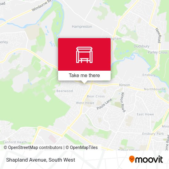Shapland Avenue map