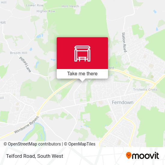 Telford Road map