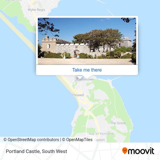 Portland Castle map
