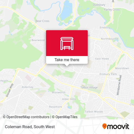 Coleman Road map