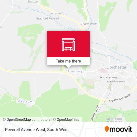Peverell Avenue West map