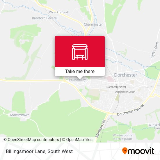 Billingsmoor Lane map