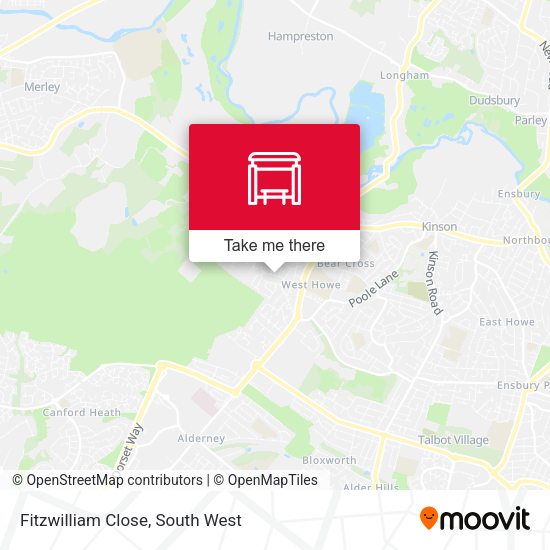 Fitzwilliam Close map