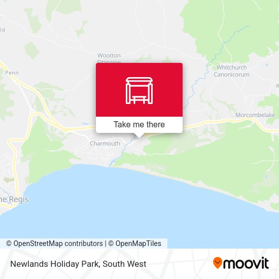 Newlands Holiday Park map