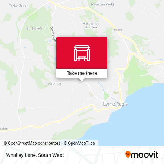 Whalley Lane map