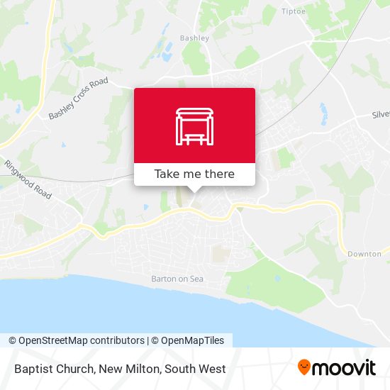 Baptist Church, New Milton map