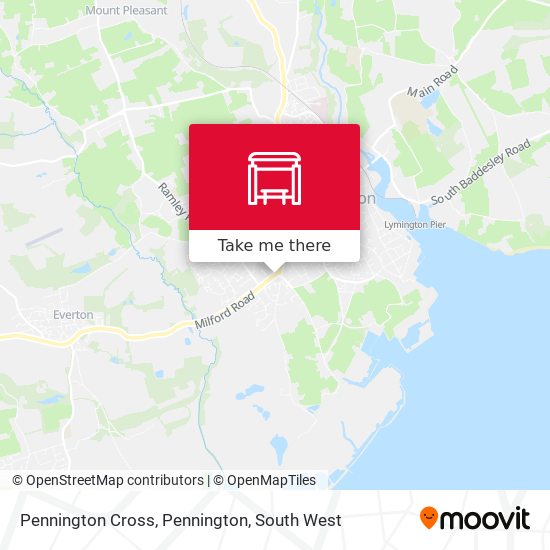 Pennington Cross, Pennington map