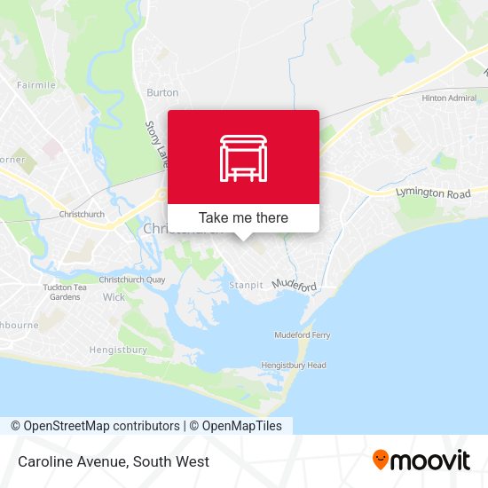 Caroline Avenue map