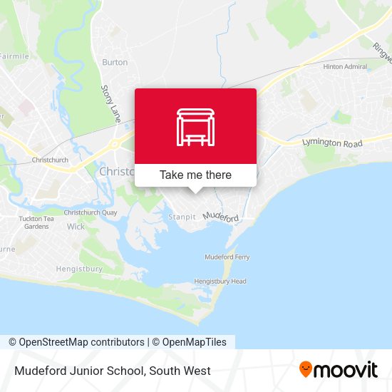 Mudeford Junior School map