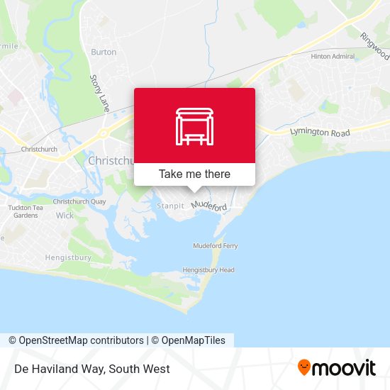 De Haviland Way map