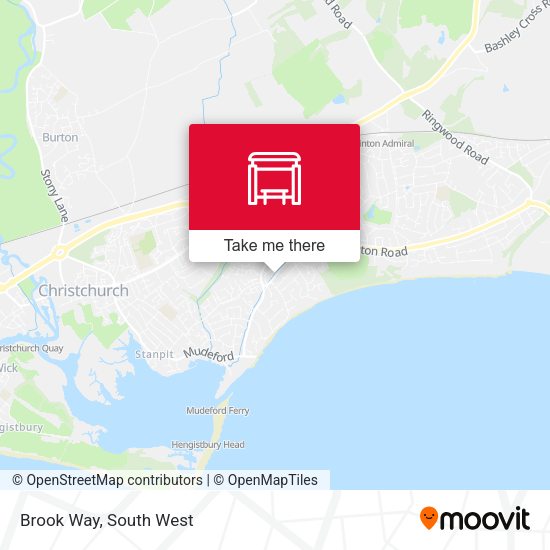 Brook Way map