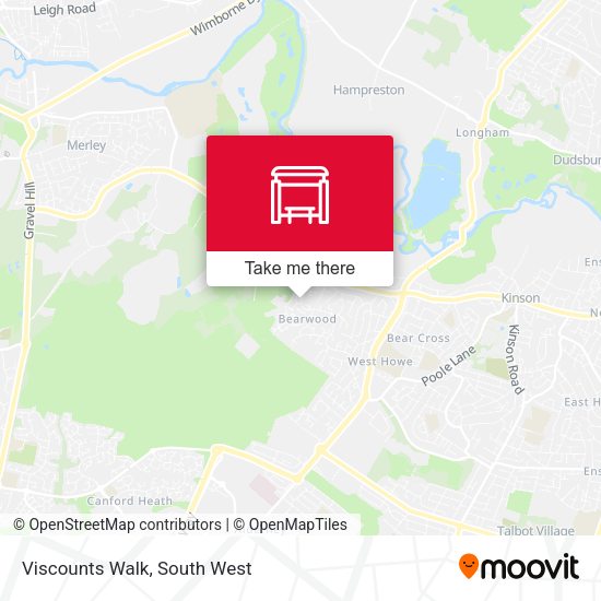 Viscounts Walk map
