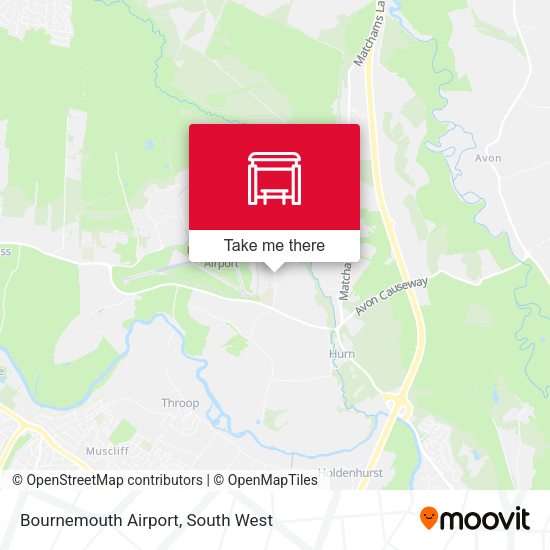 Bournemouth Airport map