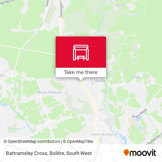 Battramsley Cross, Boldre map