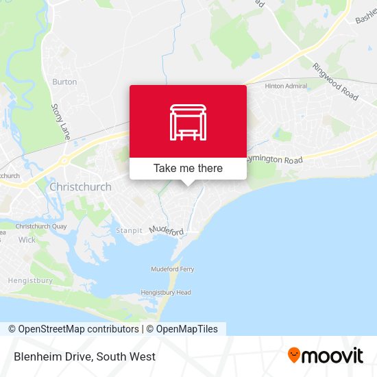 Blenheim Drive map