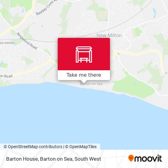 Barton House, Barton on Sea map