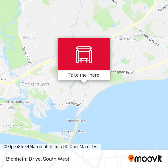 Blenheim Drive map