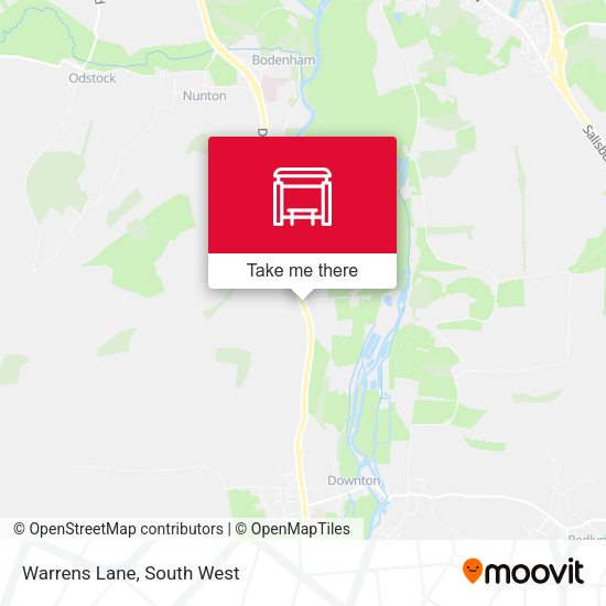 Warrens Lane map