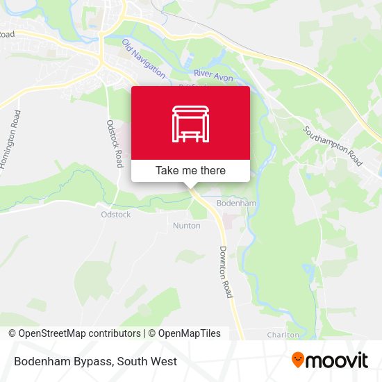 Bodenham Bypass map