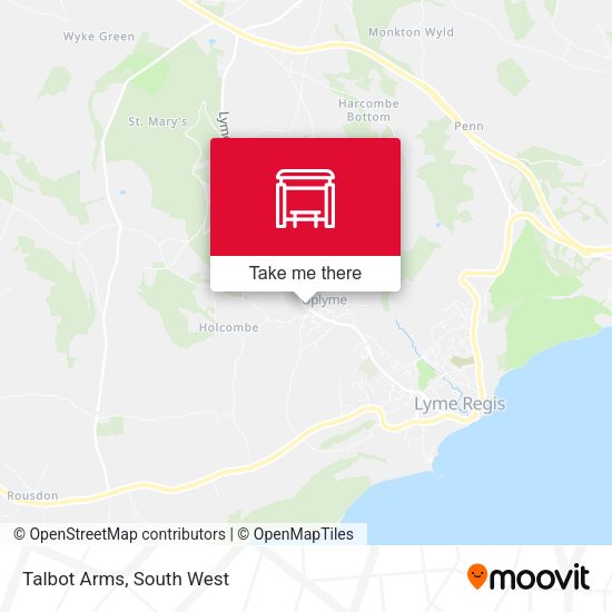 Talbot Arms map